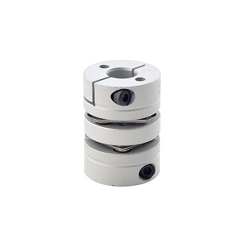 6.35mm - 10mm フレキシブル ダブルディスク カップリング 26x35mm CNC ステッピング モーター シャフト カプラー
