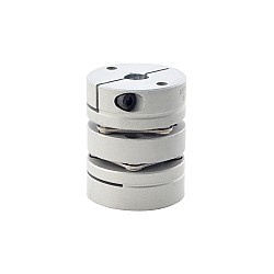 8mm - 14mm フレキシブル ダブルディスク カップリング 32x41mm CNC ステッピング モーター シャフト カプラー
