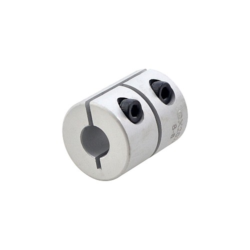 8mm - 8mm リジッドカップリング 20x25mm CNCステッピングモーターキー溝シャフトカプラー