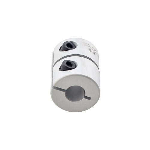 8mm - 8mm リジッドカップリング 20x25mm CNCステッピングモーターキー溝シャフトカプラー