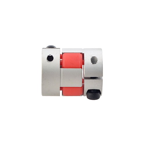 6.35mm - 10mm フレキシブルジョーカップリング 20x25mm CNCステッピングモーターキー溝シャフトカプラー