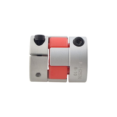 8mm - 10mm フレキシブルジョーカップリング 25x30mm CNCステッピングモーターキー溝シャフトカプラー