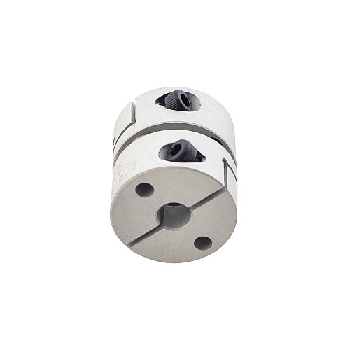 5mm - 5mm フレキシブルシングルディスクカップリング 19x19mm CNCステッピングモーターキー溝シャフトカプラー