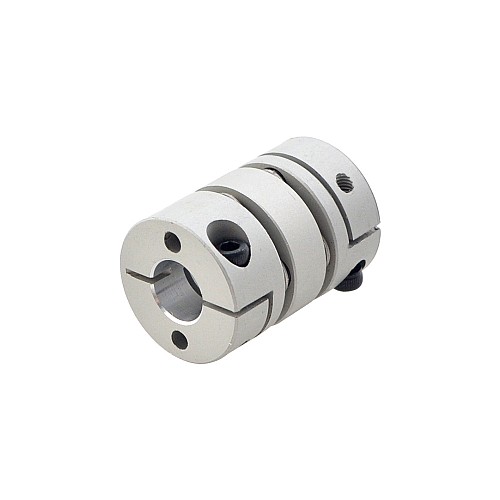 8mm - 8mm フレキシブル ダブル ディスク カップリング 19x26mm CNC ステッピング モーター シャフト カプラー