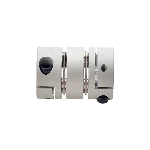 8mm - 8mm フレキシブル ダブル ディスク カップリング 19x26mm CNC ステッピング モーター シャフト カプラー