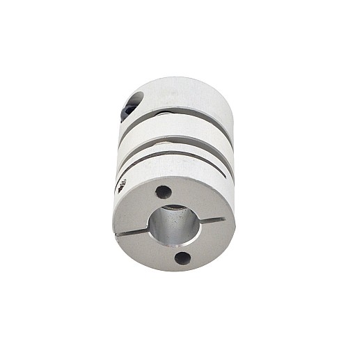 8mm - 8mm フレキシブル ダブル ディスク カップリング 19x26mm CNC ステッピング モーター シャフト カプラー