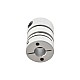8mm - 8mm フレキシブル ダブル ディスク カップリング 19x26mm CNC ステッピング モーター シャフト カプラー