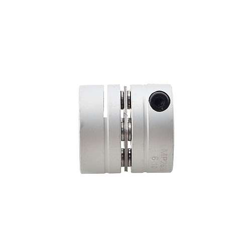 6mm - 10mm フレキシブルシングルディスクカップリング 26x26mm CNCステッピングモーターキー溝シャフトカプラー