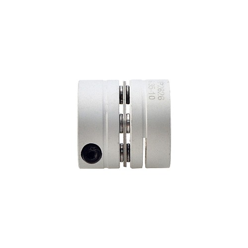 6.35mm - 10mm フレキシブルシングルディスクカップリング 26x26mm CNCステッピングモーターキー溝シャフトカプラー