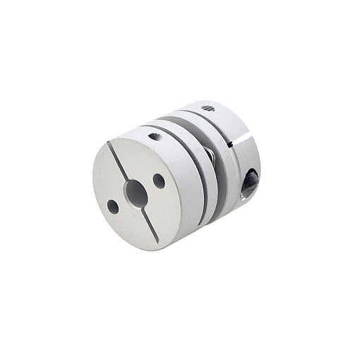 6.35mm - 6.35mm フレキシブルシングルディスクカップリング 26x26mm CNCステッピングモーターキー溝シャフトカプラー 6.35mm - 6.35mm フレキシブルシングルディスクカップリング 26x26mm CNCステッピングモーターキー溝シャフトカプラー