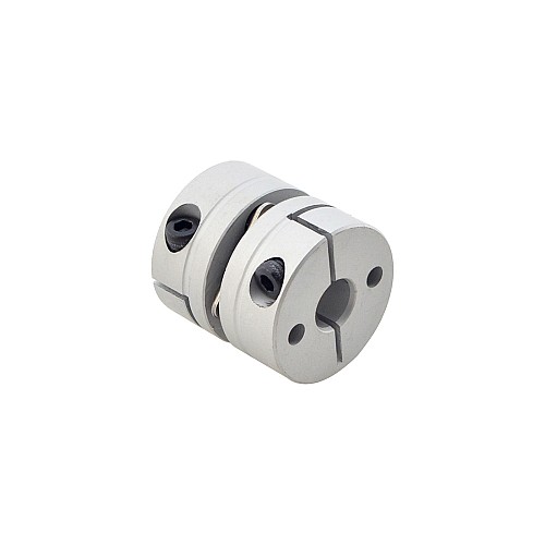 6.35mm - 8mm フレキシブルシングルディスクカップリング 26x26mm CNCステッピングモーターキー溝シャフトカプラー