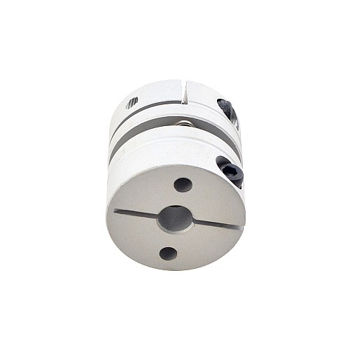 6.35mm - 8mm フレキシブルシングルディスクカップリング 26x26mm CNCステッピングモーターキー溝シャフトカプラー