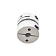 6.35mm - 8mm フレキシブルシングルディスクカップリング 26x26mm CNCステッピングモーターキー溝シャフトカプラー