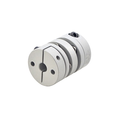 5mm - 6.35mm フレキシブル ダブル ディスク カップリング 26x35mm CNC ステッピング モーター シャフト カプラー