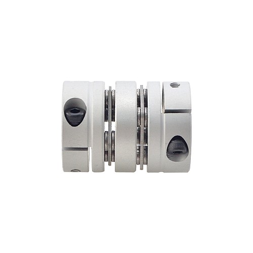 5mm - 6.35mm フレキシブル ダブル ディスク カップリング 26x35mm CNC ステッピング モーター シャフト カプラー