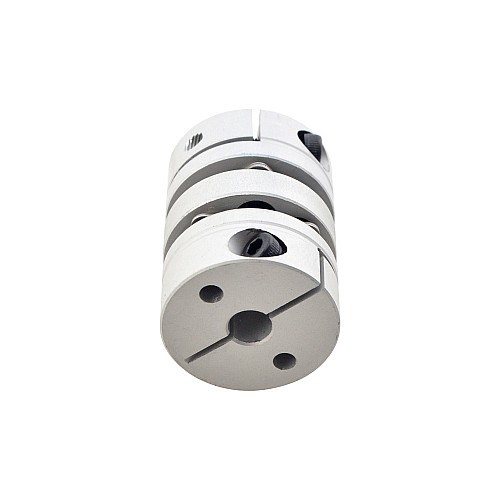 5mm - 6.35mm フレキシブル ダブル ディスク カップリング 26x35mm CNC ステッピング モーター シャフト カプラー