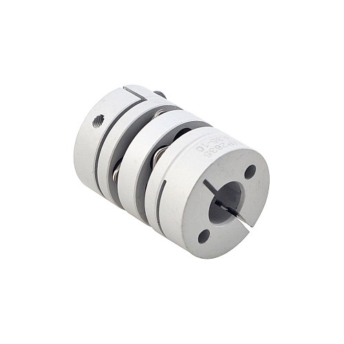 6.35mm - 10mm フレキシブル ダブルディスク カップリング 26x35mm CNC ステッピング モーター シャフト カプラー