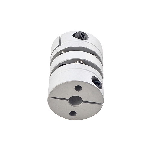 6.35mm - 10mm フレキシブル ダブルディスク カップリング 26x35mm CNC ステッピング モーター シャフト カプラー