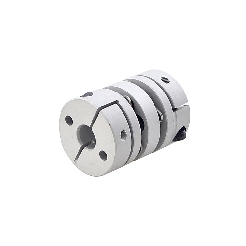 8mm - 10mm フレキシブル ダブルディスク カップリング 26x35mm CNC ステッピング モーター シャフト カプラー