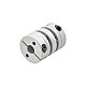 8mm - 8mm フレキシブル ダブル ディスク カップリング 26x35mm CNC ステッピング モーター シャフト カプラー