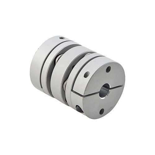 8mm - 14mm フレキシブル ダブルディスク カップリング 32x41mm CNC ステッピング モーター シャフト カプラー