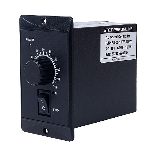 120W 単相 110VAC 可変速度モーター用スピードコントローラー - FS-02-110V-120W | StepperOnline