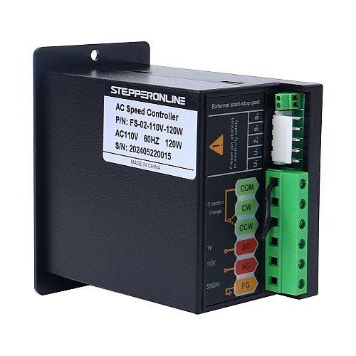 120W 単相 110VAC 可変速度モーター用スピードコントローラー - FS-02-110V-120W | StepperOnline