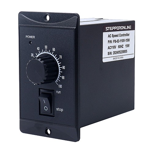 15W 単相 110VAC 可変速度モーター用モーター スピード コントローラー - FS-02-110V-15W | StepperOnline