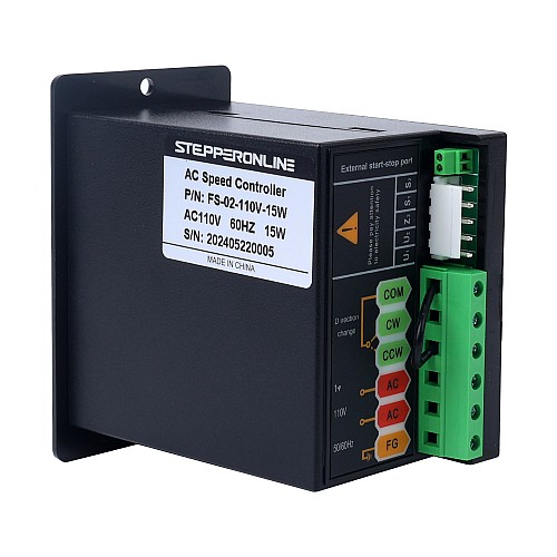15W 単相 110VAC 可変速度モーター用モーター スピード コントローラー - FS-02-110V-15W | StepperOnline