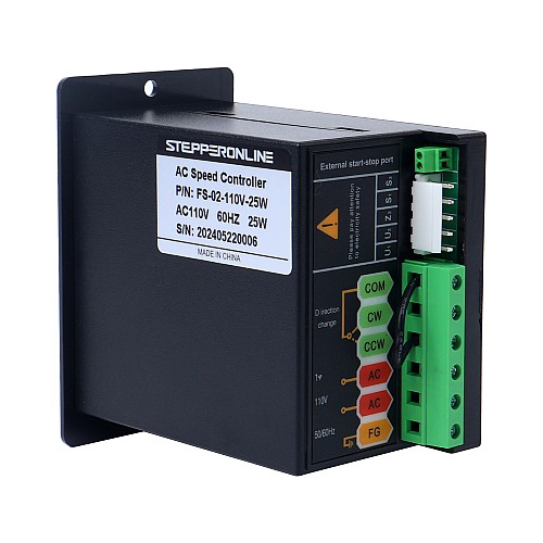 25W 単相 110VAC 可変速モーター用スピードコントローラー - FS-02-110V-25W | StepperOnline