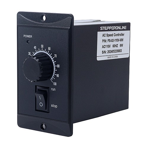 6W 単相 110VAC 可変速モーター用スピードコントローラー - FS-02-110V-6W | StepperOnline