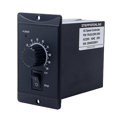 25W 単相 220VAC 可変速モータ用スピードコントローラ - FS-02-220V-25W | StepperOnline