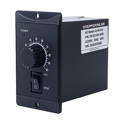 40W 単相 220VAC 可変速モータ用スピードコントローラ - FS-02-220V-40W | StepperOnline