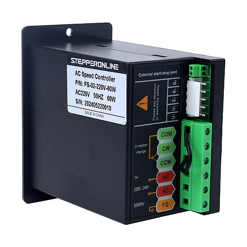 60W 単相 220VAC 可変速モータ用スピードコントローラ - FS-02-220V-60W | StepperOnline