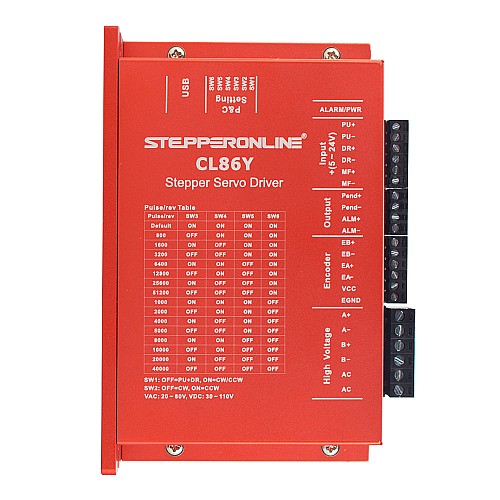 YSシリーズ 1軸 クローズドループステッパーキット 6.50Nm(920.48oz.in) Nema 34モーター 1.5mケーブル & ドライバー付き - 1-CL86Y-S65-1M5 | StepperOnline YSシリーズ 1軸 クローズドループステッパーキット 6.50Nm(920.48oz.in) Nema 34モーター 1.5mケーブル & ドライバー付き - 1-CL86Y-S65-1M5 | StepperOnline
