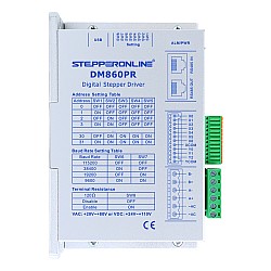 Yシリーズ Modbus RS485 ステッピングモータードライバー 0-6.0A 24-110VDC Nema 34 ステッピングモーター用