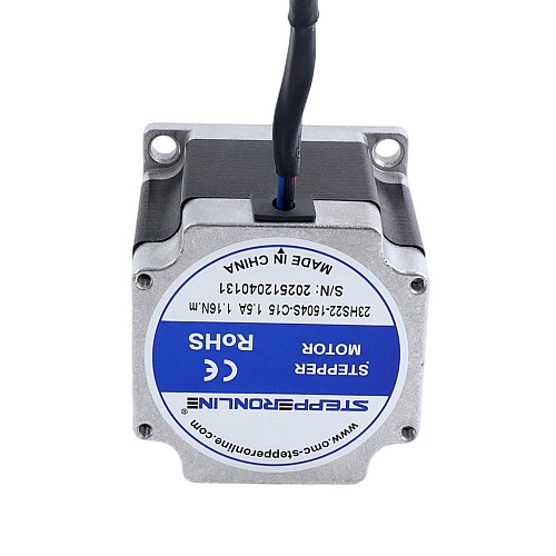 Nema 23 バイポーラステッピングモーター 1.8° 1.16Nm (164.3oz.in) 1.5A 57×57×56mm 762mmケーブル付き Molexコネクタ付き - 23HS22-1504S-C15 | StepperOnline