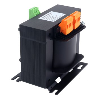 1000VA 単相スクエア制御トランス 220VAC ～ 4 x 70VAC 50/60Hz