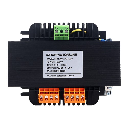 1000VA 単相スクエア制御トランス 220VAC ~ 4 x 70VAC 50/60Hz - TR1000-A70-A220 | StepperOnline 1000VA 単相スクエア制御トランス 220VAC ~ 4 x 70VAC 50/60Hz - TR1000-A70-A220 | StepperOnline