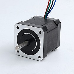 使用済み製品 - 両軸 Nema 17 バイポーラ 0.9° 44Ncm(62.3 oz.in) 1.68A 42x42x48mm 4線 ケーブル長0.085m