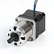 Nema 17 ステッピング モーター バイポーラ L=40mm、ギア比 27:1 遊星ギアボックス