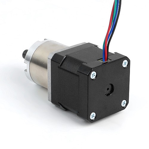 Nema 17 ステッピング モーター バイポーラ L=40mm、ギア比 27:1 遊星ギアボックス