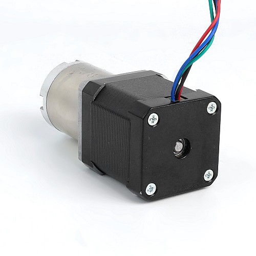 Nema 17 ステッピング モーター バイポーラ L=48mm、ギア比 51:1 遊星ギアボックス