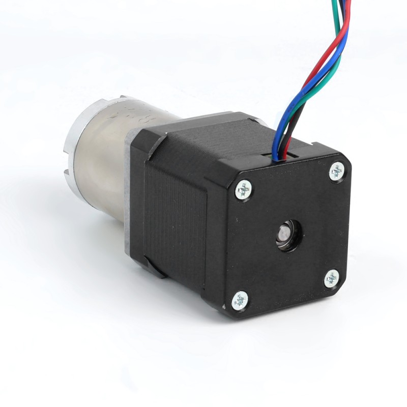 Nema 17 ステッピング モーター バイポーラ L=48mm、ギア比 51:1 遊星ギアボックス