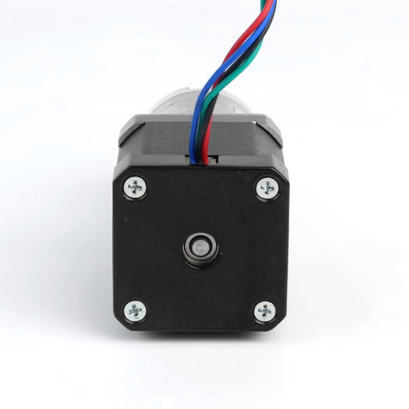 Nema 17 ステッピング モーター バイポーラ L=48mm、ギア比 51:1 遊星ギアボックス