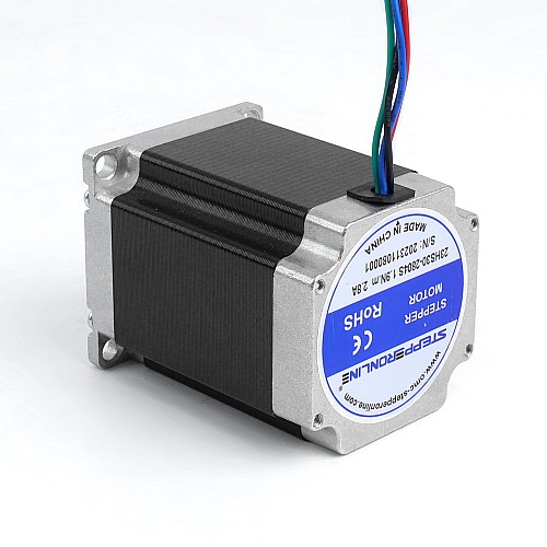 Nema 23 バイポーラ 1.8deg 1.9Nm(269.06oz.in) 2.8A 57x57x76mm 4 ワイヤ Nema 23 バイポーラ 1.8deg 1.9Nm(269.06oz.in) 2.8A 57x57x76mm 4 ワイヤ