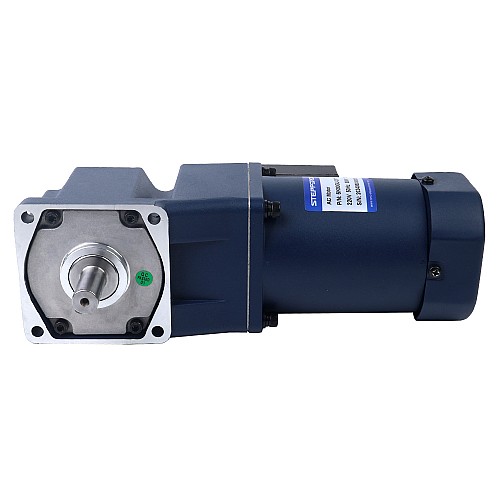 90W 220VAC 50Hz 135RPM 4.60Nm(651.41oz.in) フランジ 90mm 直角ギアボックス キー溝シャフト 単相 AC 誘導モーター - 5IK90GU-CFT/5GU10RT | StepperOnline