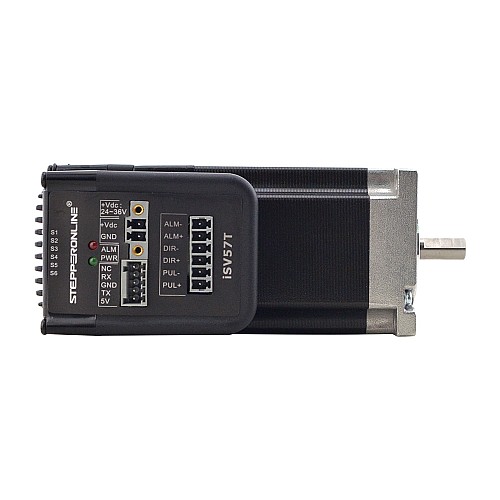 NEMA 23 Integrated Easy Servo Motor 130W 3000rpm 0.45Nm(63.73oz.in) 20-50VDC サーボモーター - ショートシャフト - iSV57T-130S | StepperOnline NEMA 23 Integrated Easy Servo Motor 130W 3000rpm 0.45Nm(63.73oz.in) 20-50VDC サーボモーター - ショートシャフト