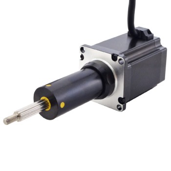 NEMA 23 キャプティブ Acme リニアステッピングモーター 4.0A 75mm 身長 スクリューリード 5.08mm(0.2") トラベル 63.5mm