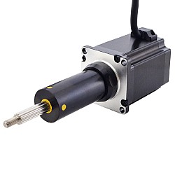NEMA 23 キャプティブ Acme リニアステッピングモーター 4.0A 75mm 身長 スクリューリード 5.08mm(0.2") トラベル 63.5mm